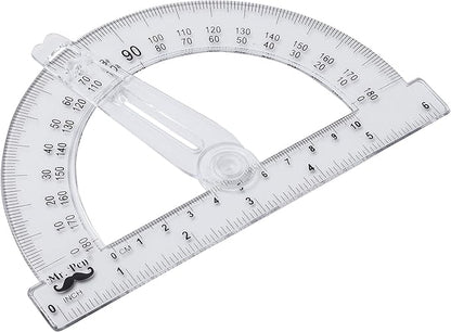 Mr. Pen- Protractor, 6 Inches Protractor with Swing Arm, Pack of 3