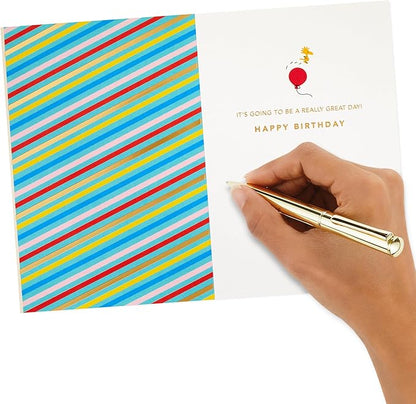 Hallmark Signature Peanuts Birthday Card (Charlie Brown and Friends)