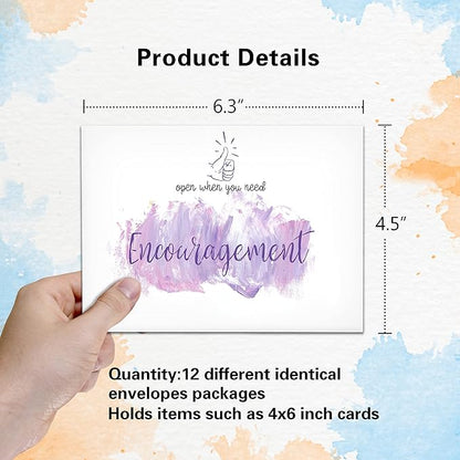 12 Open When Envelopes, Colorful Envelope, Leaving Home Gift, Gift for college students long distance friends-XF-002