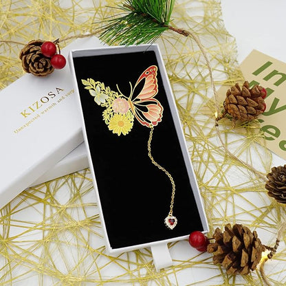 Butterfly Bookmarks for Women,Cute Funny Metal Bookmark,Unique Gifts Book Markers for Women Book Lovers,Teacher Appreciation Gifts,Valentine Mother's Day Christmas New Year Birthday Gift