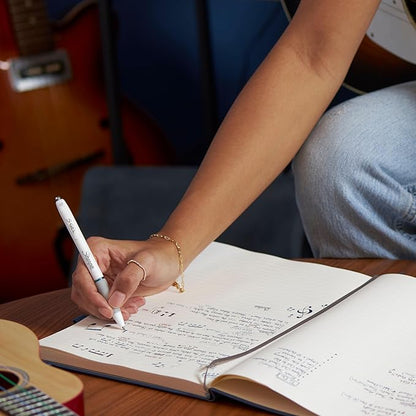 Sharpie S-Gel Pens, Fashion Barrel Gel Pens, Pearl White Body, Medium (0.7mm) Point, Bold Ink Colors, 8 Count