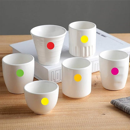 PARLAIM 6000 PCS 3/4 Inch Round Color Coding Dot Stickers, 0.75" Circle Label in Dispenser Box for Classroom School and Office (Green Blue Red Yellow)