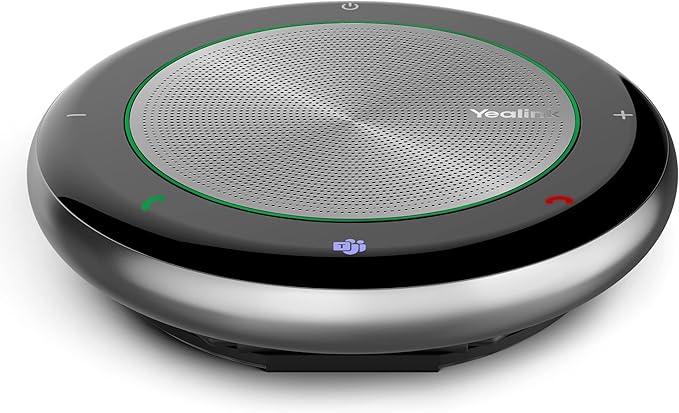 Yealink Bluetooth Speakerphone Conference Microphone Teams Certified CP700 USB Full Duplex Noise Reduction Algorithm Home Office 360° Voice Pickup (Package Without dongle)