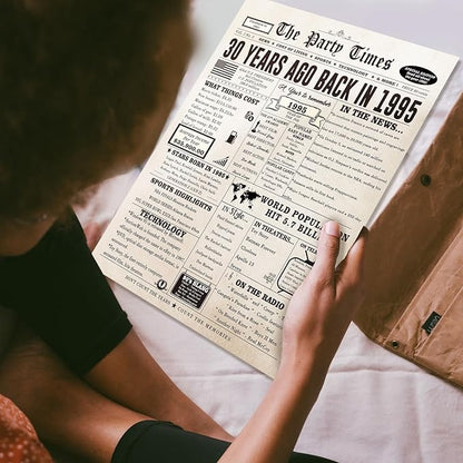 Huameigf Jumbo 30th Birthday Card Gifts for Daughter Son, Unique 30th Birthday Party Decorations for Women Men, Large 30 Years Old Bday Card for Him Her