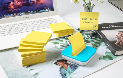 (24 Pads) Pop Up Sticky Notes 3x3 Refills, Canary Yellow Strong Adhesive Post, Suitable for Home, Office, School, Clean Removal