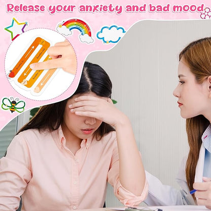 H1vojoxo 120PCS Breath Anxiety Sensory Stickers for Kids Adults Anti Stress Tactile Rough Textured Stickers for Desk Phone Anxiety Relief Adhesive for Classroom School Supplies