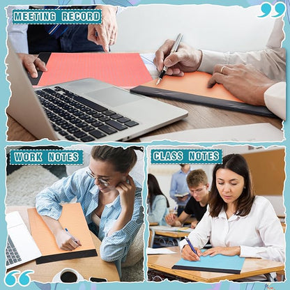 Lincia 6 Pcs 11" x 9.5" Legal Pads College Ruled Notepad Landscape Notebook Horizontal Lined Notebook 80 Gsm Assorted Colors Paper Pastel Writing Pads for School Office, 40 Sheet (Vintage Color)