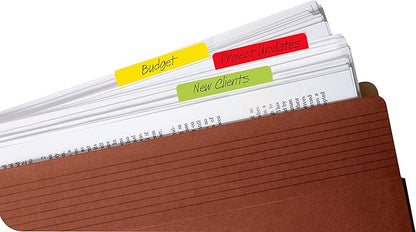 Post-it Tabs, 2 in, Solid, Assorted Primary Colors, 6 Tabs/Color, 4 Colors, 24 Tabs/Pack (686-ALYR)