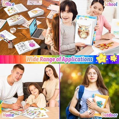 12-Pack Blank Hand Writing Books for Kids Ages 4 5 6 7 8 9 10 11 12 Year Old, 60 Pages 6"x8" Blank Hardcover Books Bulk, Notebooks & Journal Supplies, Back to School Essentials Office Desk Accessories