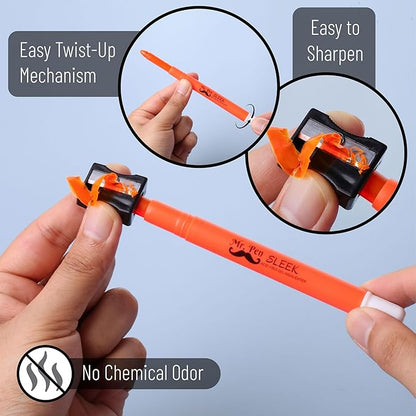 Mr. Pen No Bleed Gel Highlighter, Bible Highlighters, Golden Orange, Pack of 4