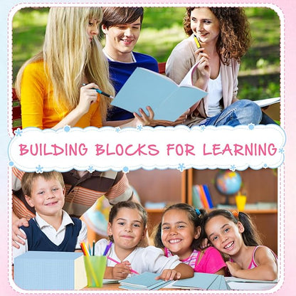 Handepo 100 Pack Composition Notebooks Ruled Lined Kraft Notebooks Bulk Soft Cover Journals Travel Diary Memo for Students Classroom Office Supplies(A5,Blue)