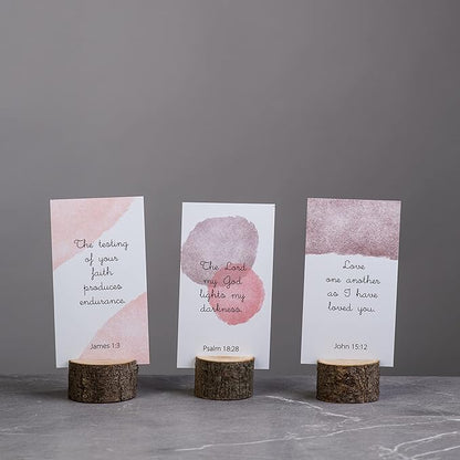 DIVERSEBEE Inspirational Prayer Cards, 60 Unique Bible Verse Assorted Mini Scripture Encouragement Motivational Christian Gifts (Watercolor)