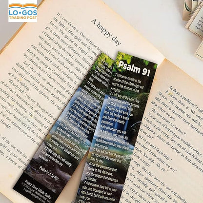 Psalm 91 - The Lord is My Refuge | Pack of 50 | Bookmarks About Protection for First Responders, Policemen, Firefighters, EMS Paramedics, Military, National Guard