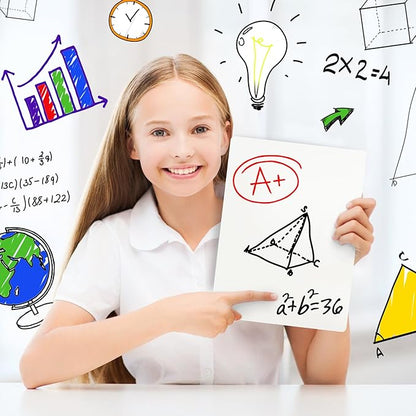 1 Small Dry Erase Board for Kids - Mini White Board for Students and Teachers - Durable and Portable Individual Whiteboard with Rounded Corners - Double Sided Small White Boards (9x12 Inches)