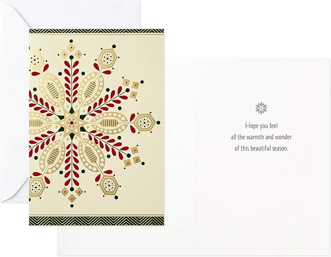 Image Arts Christmas Boxed Cards Assortment, Elegant Icons (4 Designs, 24 Cards with Envelopes)