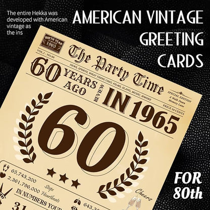 Funny 60th Birthday Card for Women Men, 3D Pop Up 60th Birthday Decorations for Her Him, Happy 60th Birthday Gifts for Mom Dad, Jumbo 60 Year Old Birthday Card, Classy (8''x10'')