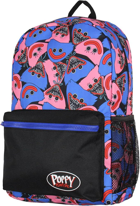 Poppy Playtime Backpack Kissy Missy And Huggy Allover Design Laptop School Travel Backpack