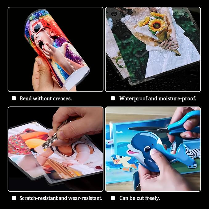 100Pcs 3x5 Index Card Laminating Pouches File Card Laminating Pouches 5 Mil Heat Sealing Laminating Pouches,Luggage Tag Laminating Pouches for Work Permits Pass Cards Student ID Cards