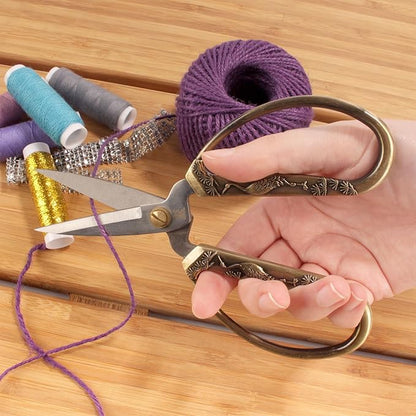 JubileeYarn Classic Chinese Small Embroidery Craft Scissors - Bronze - 10 Scissors