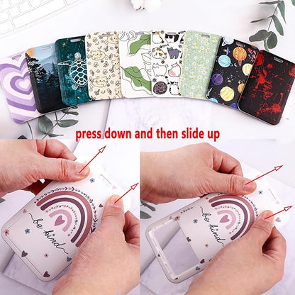 School Teachers Lanyard for ID Badge & Keys Rainbow Badge Holder & Retractable Badge Reel Cute Boho Floral Key Lanyard for Women Girls Nurse Preppy Keychain Lanyard ID Holder(Be Kind)