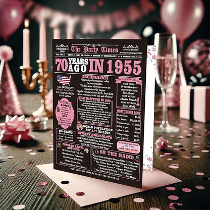 70th Birthday Gifts for Women/70 Year Old Woman - 70th Birthday Decorations, Cards & Party Supplies for Women