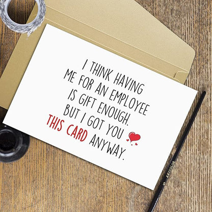 Ziwenhu Boss Day Gifts: Happy Boss Day Card, Funny & Cute Gifts for Him & Her, Going Away Gift