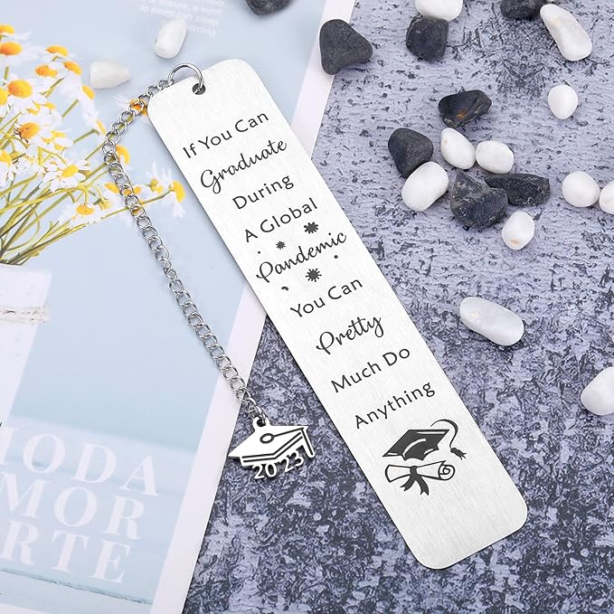 Class of 2023 Bookmark Graduation Gifts for Her Him 2023 Senior High School Master Nurse Medical Students College Grad Graduate Gifts for Daughter Son PhD Degree Inspirational Gifts Women Men