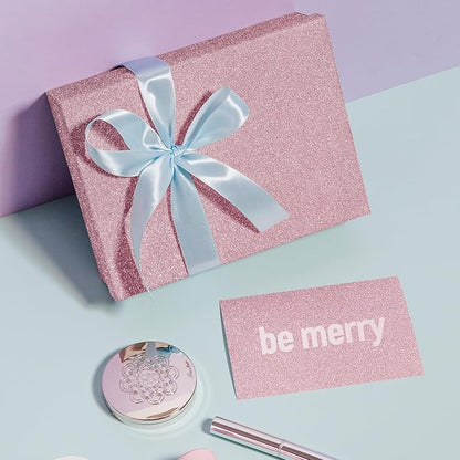 Pink Glitter Cardstock 8.5x11 Double-Sided 24 Sheets, Goefun No-Shed Glitter Paper 280GSM/100lb Pink Card Stock for Valentine Cards, Gift Wrapping, Birthday, Anniversary, Greetings