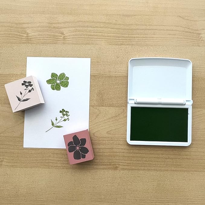 COLOP Make Series, Ink Stamp Pads, with Non-Toxic Premium Ink, Water-Based Acid-Free (Smooth Green, Make 2-2-3/4" x 4-1/4")