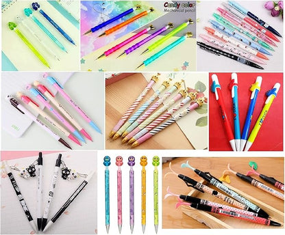 12 Cute Kawaii Mechanical Pencils With Erasers And Leading Refills Style Mixed