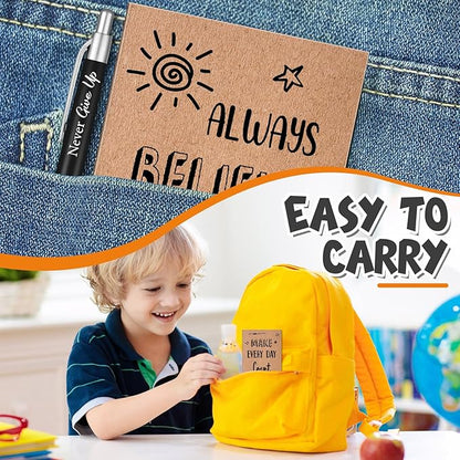 Yeaqee 72 Pcs Motivational Pens Notepads Gifts Set Inspirational Quote Ballpoint Pen Small Notebook Mini Journal Bulk Gifts for Teacher Coworker Gifts Women Office School(Positive)