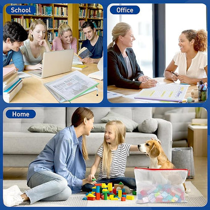 60pcs Mesh Zipper Pouch, A4 Zipper Bags for Organizing, Mesh Zipper Bag, File Organizer Pouches, Storage Pouch, Mesh Zipper Pouches for Organizing, School Office Supplies