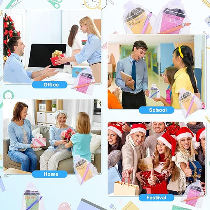 36 Set Teacher Appreciation Gifts Bulk Team - 36 Coffee Cup Notepad+ 36 Ballpoint Pens+ 36 Drawstring Gift Bags, Bulk Gifts for School Office Christmas Teacher's Day Coworker Nurse Employee