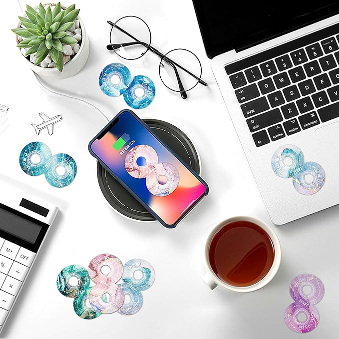 36Pcs Calm Strips for Anxiety Sensory Calm Strips Anti Stress Anxiety Relief Items Tactile Textured for Breathing Exercise Fidget Strips for Kids Teens Adults Home Classroom Supplies (Mable)