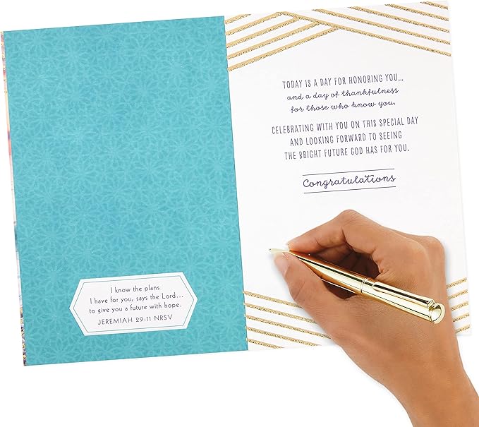 DaySpring Religious Graduation Card (Graduation Prayer)