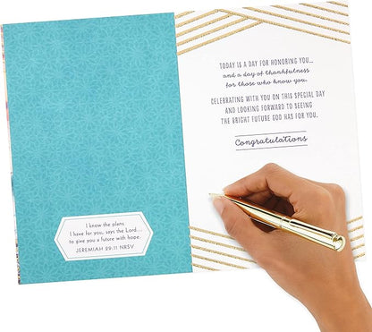 DaySpring Religious Graduation Card (Graduation Prayer)