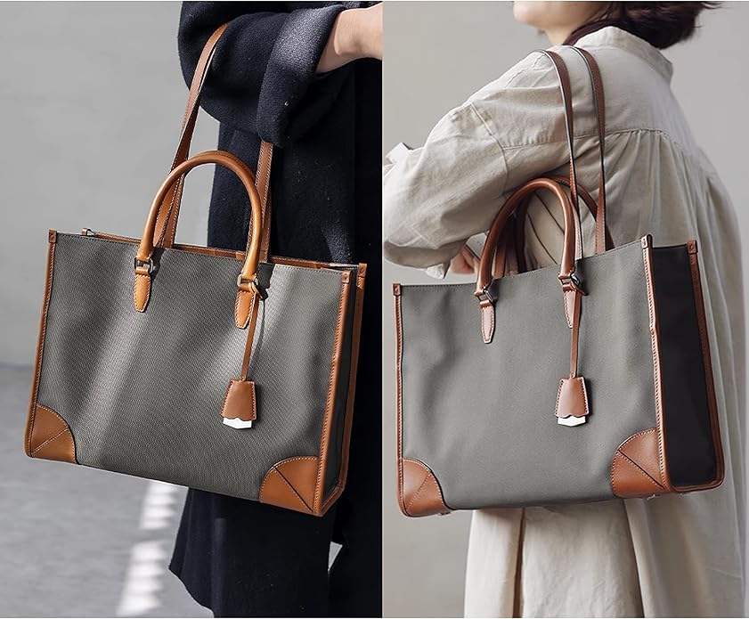 DORIS&JACKY Large Briefcase Tote Bag For Women 15.6 Inch Laptop Work Shoulder Purse And Office Business Handbags