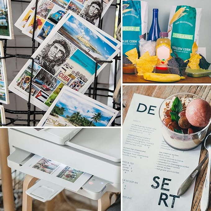 100 Sheets Glossy Photo Paper 8x10, Goefun 200GSM/54LB Inkjet Printer Paper for Dye Ink