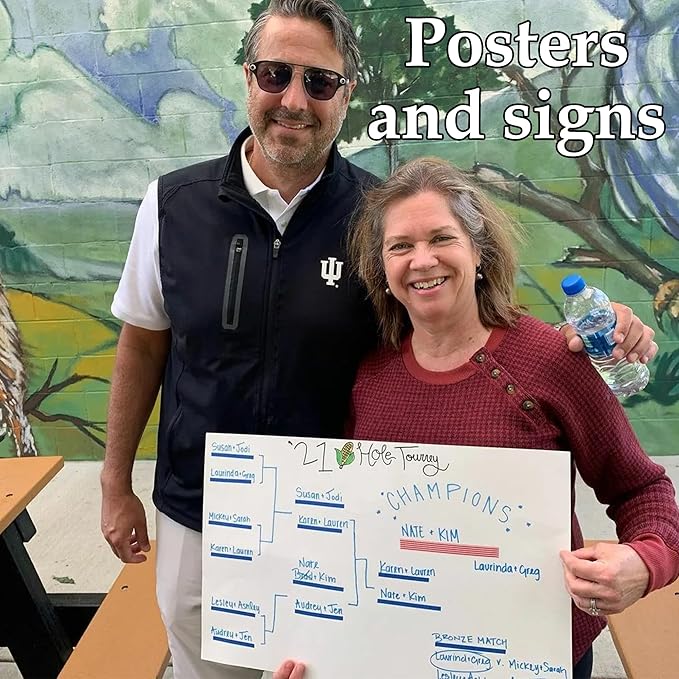 50PCS White Poster Board 22"X28",Value Poster Board for School Craft Project Presentation Drawing Graphic Display,Bulk Poster Board