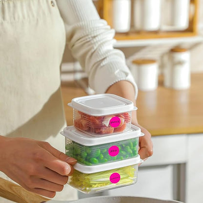 PARLAIM 3/4 Inch Round Permanent Adhesive Color-Code Dot Stickers,1000 Stickers Roll dots Label Dispenser Box Circle Stickers Labels(Fluorescent Pink)