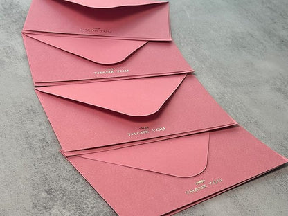 RUN2PRINT Thank You Cards with Envelopes and Stickers, Pack of 36