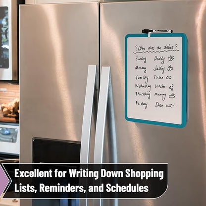 Mr. Pen Dry Erase Board - 14' x 11' with Black Dry Erase Marker, Green Frame, Mini White Board for Kids and Students