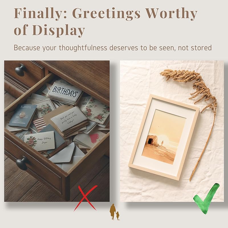 Religious Easter Cards for Framing & Gifting (5”x7") - Empty Tomb Easter Art Print, Single Sided Christian Greeting Cards with Envelopes & Writting Space, Religious Easter Home Decor (Set of 6)