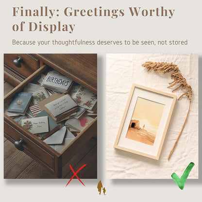 Religious Easter Cards for Framing & Gifting (5”x7") - Empty Tomb Easter Art Print, Single Sided Christian Greeting Cards with Envelopes & Writting Space, Religious Easter Home Decor (Set of 6)