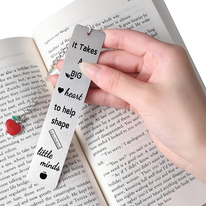 8PCS Teacher Thank You Gifts Bookmark Appreciation Bookmark Gifts Teacher Appreciation Presents for Birthday Teacher’s Day Retirement Graduation Back to School Gifts (Teacher)