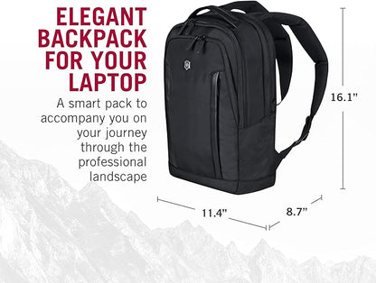 Victorinox Altmont Professional Compact Laptop Backpack - Tablet & Laptop Bag for Travel Accessories - Computer Backpack Includes Sleek Organizer - 16 Liters, Black