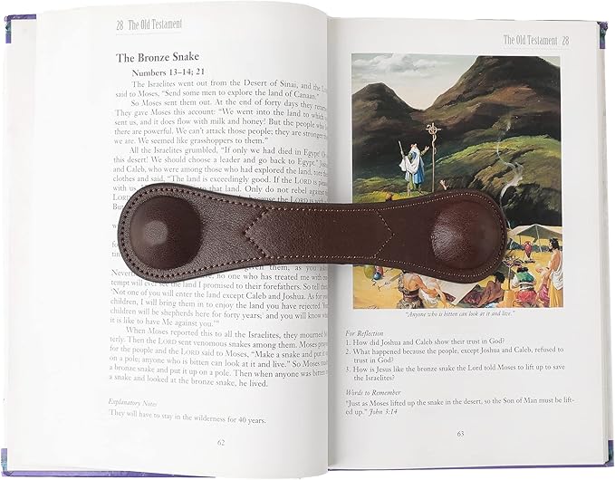 KINIVA Leather Weighted Bookmarks Book Weight Page Holder for Reading,Book Open Holder for Kids Adult,Gifts for Reader (01 Coffee)