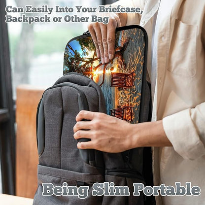 Universal Tablet Laptop Sleeve Case 10 inch, Sunset Tree Slim Carrying Case Durable Handbag Travel Laptop Bag for 7 to 10-inch Laptops/Notebook/Kids Tablet/ipad/eBook Readers