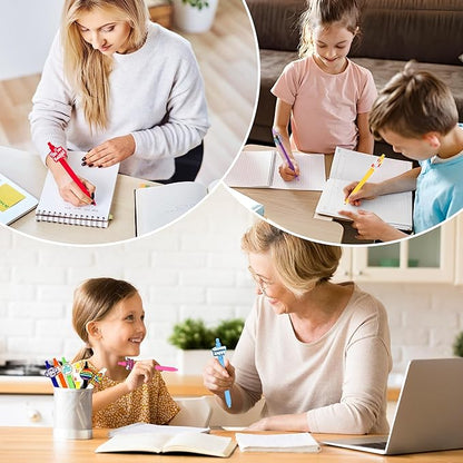 10Pcs Inspirational Ballpoint Pens with Postive Sayings and Cute Pattern Motivational Quotes Emotional Support for Adults Bulk for Coworkers Team Staff Funny Office Stationary (Motivational 2)