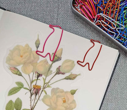 60 pcs Cute Paper Clips, Penguin Shaped Paper Clips Bookmarks, Penguin Gifts for Women Kids Coworkers Teachers